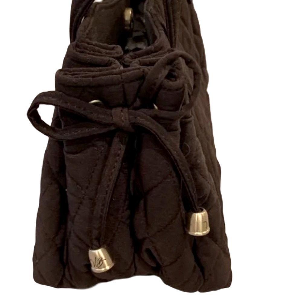 Classy Vera Bradley Chocolate Brown Diamond Quilted Bag - Picture 9 of 9